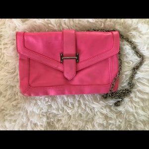 Hot pink clutch